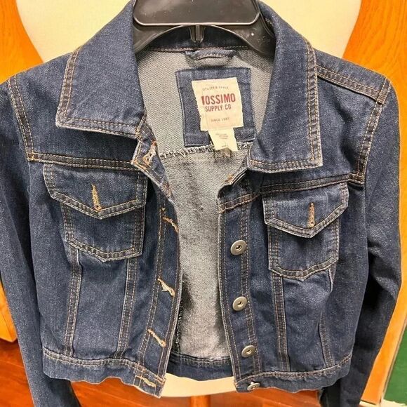 EUC Mossimo Supply Co Short Denim Jacket Size Medium #BK5 - Picture 4 of 7